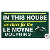 Le Moyne Dolphins 11" x 20" Indoor/Outdoor In This House Sign