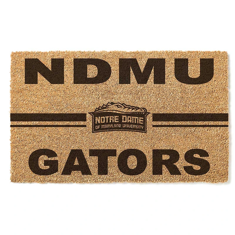 Notre Dame of Maryland Gators 18" x 30" Team Logo Doormat