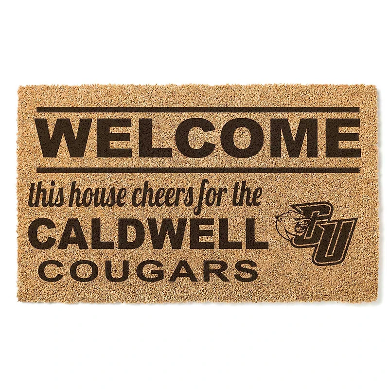 Caldwell Cougars 18" x 30" Welcome Doormat