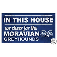Moravian Greyhounds 11" x 20" Indoor/Outdoor In This House Sign