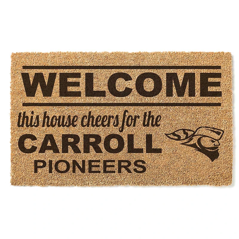 Carroll University Pioneers 18" x 30" Welcome Doormat