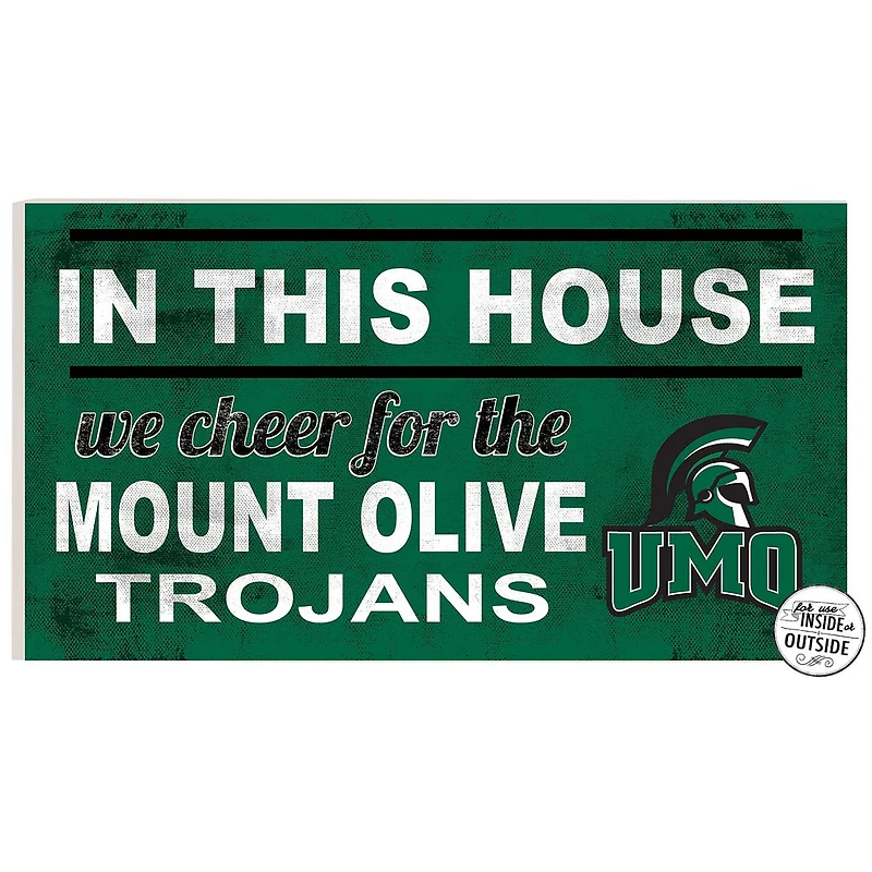 Mount Olive Trojans 11" x 20" Indoor/Outdoor In This House Sign