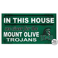 Mount Olive Trojans 11" x 20" Indoor/Outdoor In This House Sign