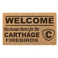 Carthage Firebirds 18" x 30" Welcome Doormat