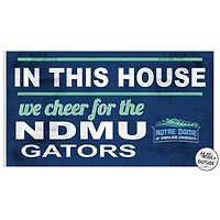Notre Dame of Maryland Gators 11" x 20" Indoor/Outdoor In This House Sign