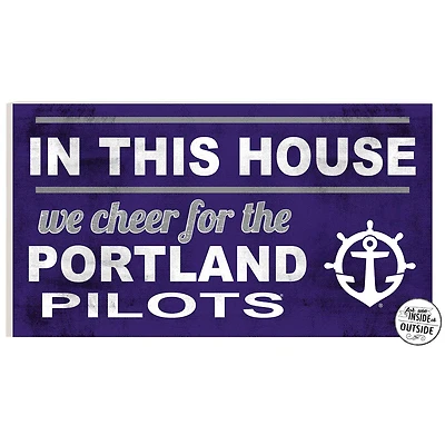 Portland Pilots 11" x 20" Indoor/Outdoor In This House Sign