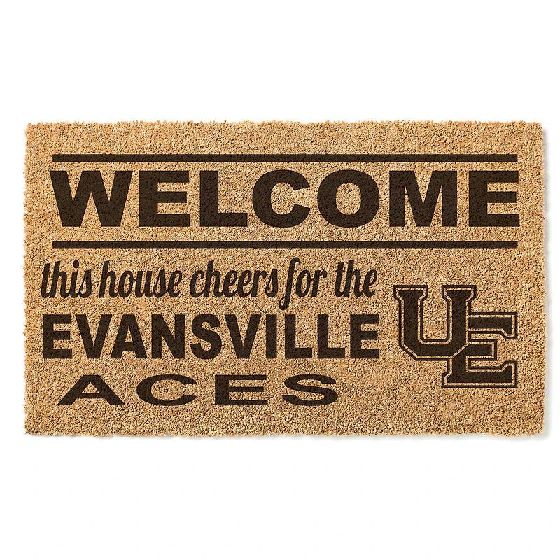 Evansville Purple Aces 18" x 30" Welcome Doormat
