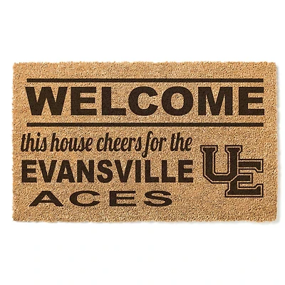 Evansville Purple Aces 18" x 30" Welcome Doormat