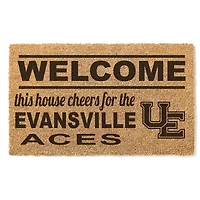 Evansville Purple Aces 18" x 30" Welcome Doormat