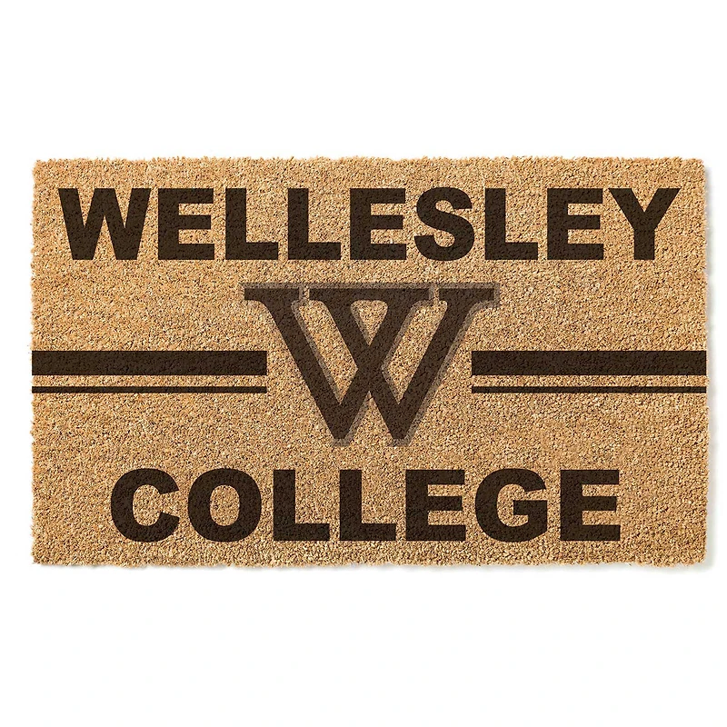Wellesley Blue 18" x 30" Team Logo Doormat