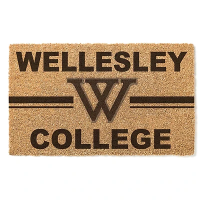 Wellesley Blue 18" x 30" Team Logo Doormat