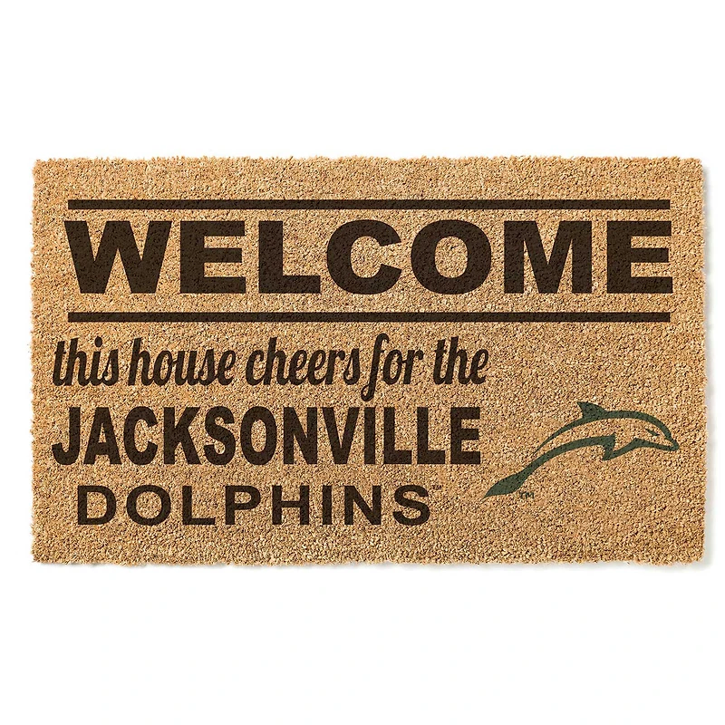 JU Dolphins 18" x 30" Welcome Doormat