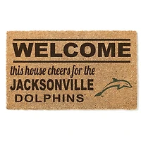 JU Dolphins 18" x 30" Welcome Doormat