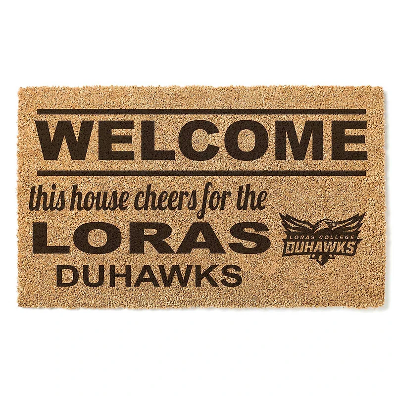 Loras College Duhawks 18" x 30" Welcome Doormat
