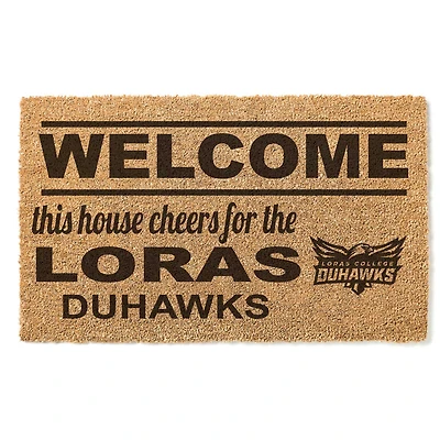 Loras College Duhawks 18" x 30" Welcome Doormat