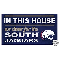 South Alabama Jaguars 11" x 20" Indoor/Outdoor In This House Sign