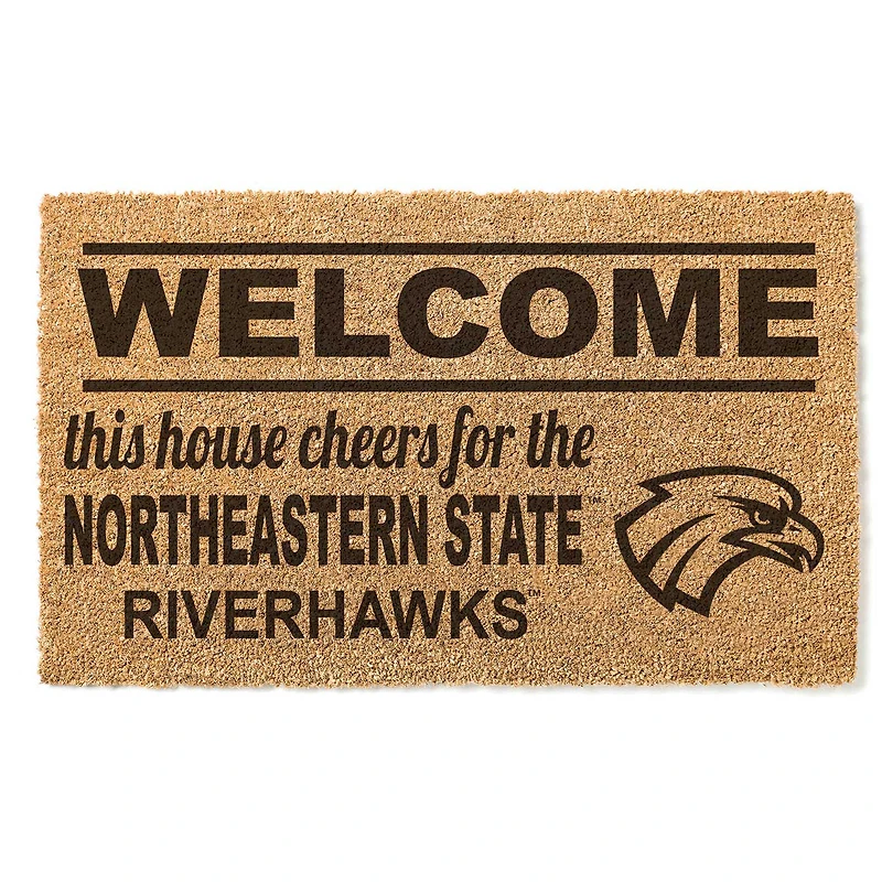 Northeastern State Riverhawks 18" x 30" Welcome Doormat