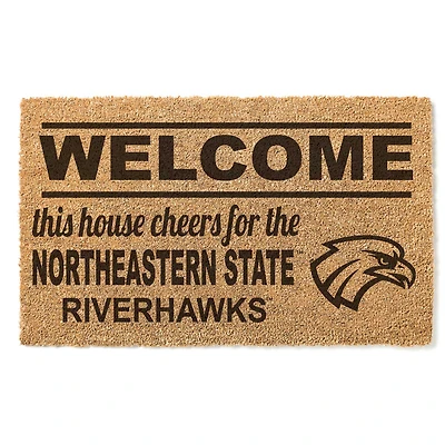 Northeastern State Riverhawks 18" x 30" Welcome Doormat