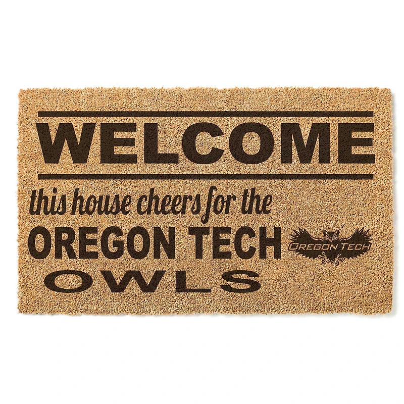 Oregon Tech Hustlin' Owls 18" x 30" Welcome Doormat