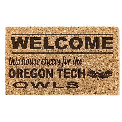 Oregon Tech Hustlin' Owls 18" x 30" Welcome Doormat