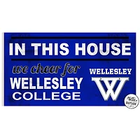 Wellesley Blue 11" x 20" Indoor/Outdoor In This House Sign