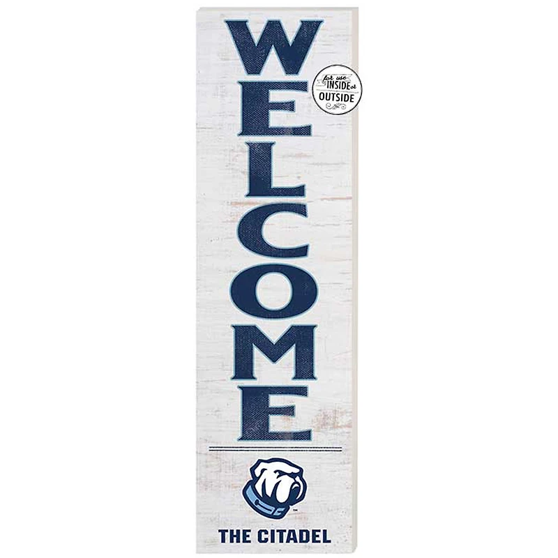 Citadel Bulldogs 10'' x 35'' Indoor/Outdoor Welcome Sign
