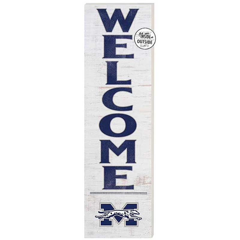 Moravian Greyhounds 10'' x 35'' Indoor/Outdoor Welcome Sign