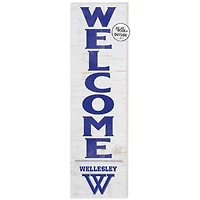 Wellesley Blue 10'' x 35'' Indoor/Outdoor Welcome Sign