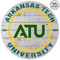 Arkansas Tech Wonder Boys 20'' Indoor/Outdoor Weathered Circle Sign