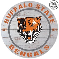 Buffalo State Bengals 20'' Indoor/Outdoor Weathered Circle Sign