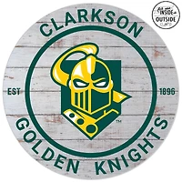 Clarkson Golden Knights 20'' Indoor/Outdoor Weathered Circle Sign
