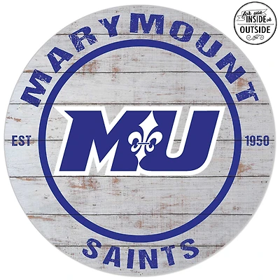 Marymount Saints 20'' Indoor/Outdoor Weathered Circle Sign