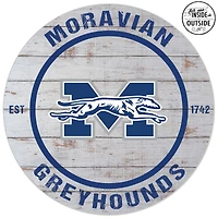 Moravian Greyhounds 20'' Indoor/Outdoor Weathered Circle Sign