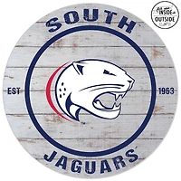 South Alabama Jaguars 20'' Indoor/Outdoor Weathered Circle Sign