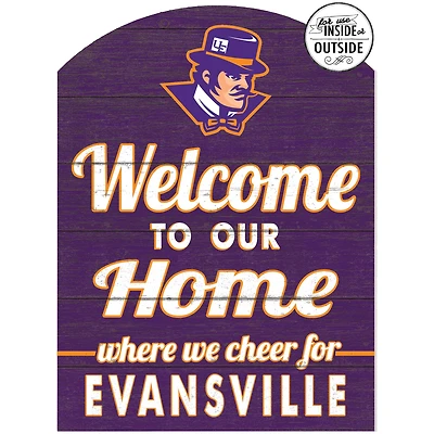 Evansville Purple Aces 16'' x 22'' Indoor/Outdoor Marquee Sign