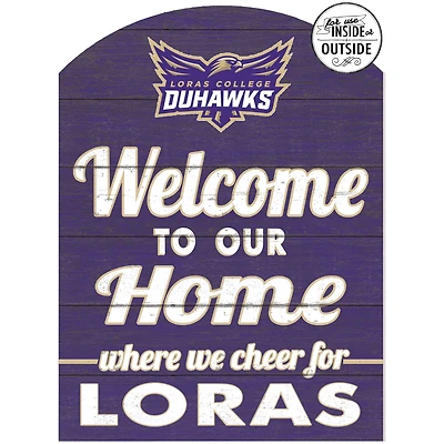 Loras College Duhawks 16'' x 22'' Indoor/Outdoor Marquee Sign