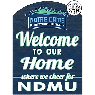 Notre Dame of Maryland Gators 16'' x 22'' Indoor/Outdoor Marquee Sign