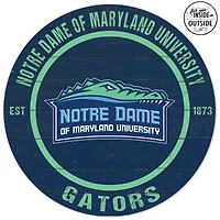 Notre Dame of Maryland Gators 20'' x 20'' Indoor/Outdoor Weathered Circle Sign
