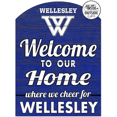 Wellesley Blue 16'' x 22'' Indoor/Outdoor Marquee Sign
