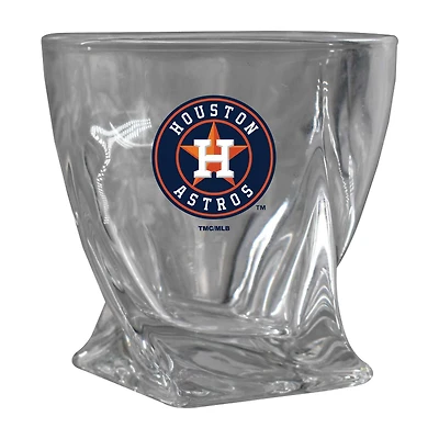 Houston Astros 11oz. Logo Curved Rocks Glass