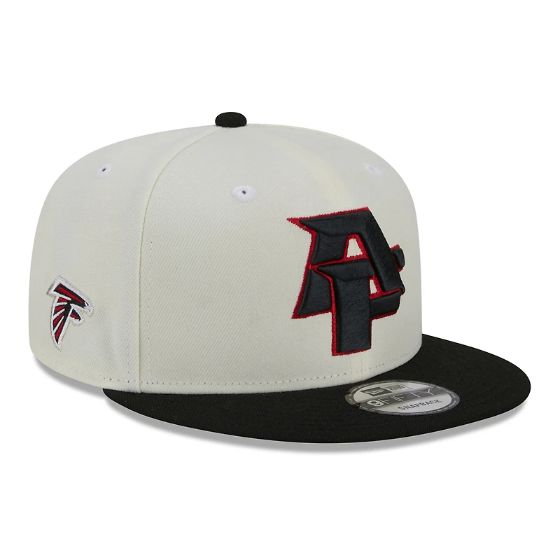 Men's New Era Cream/Black Atlanta Falcons City Originals 9FIFTY Snapback Hat