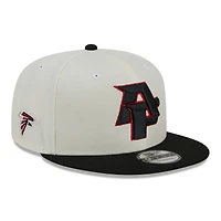 Men's New Era Cream/Black Atlanta Falcons City Originals 9FIFTY Snapback Hat