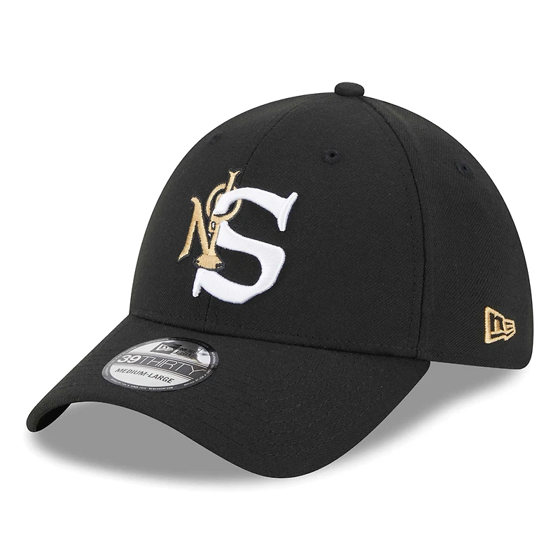 Men's New Era Black New Orleans Saints City Originals 39THIRTY Flex Hat