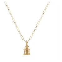 Women's Kyle Cavan  Gold Notre Dame Fighting Irish Landmark Necklace