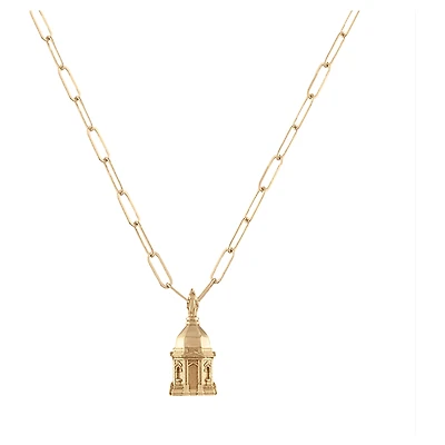 Women's Kyle Cavan  Gold Notre Dame Fighting Irish Landmark Necklace