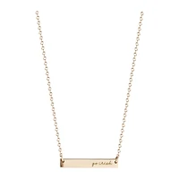 Women's Kyle Cavan  Gold Notre Dame Fighting Irish Horizontal Bar Necklace