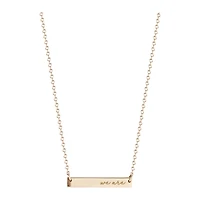 Women's Kyle Cavan  Gold Penn State Nittany Lions Horizontal Bar Necklace