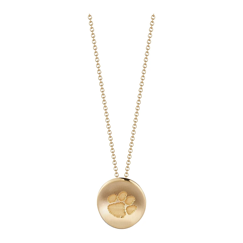 Women's Kyle Cavan  Gold Clemson Tigers Logo Necklace