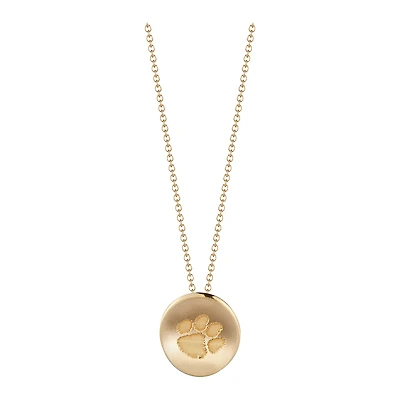 Women's Kyle Cavan  Gold Clemson Tigers Logo Necklace