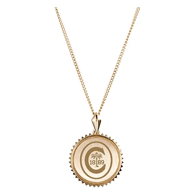 Women's Kyle Cavan  Gold Clemson Tigers Sunburst Necklace